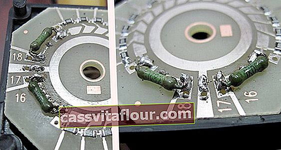 Резистори блоку управління електромеханічного коректора фар