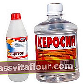 Декарбонизация с ацетон и керосин
