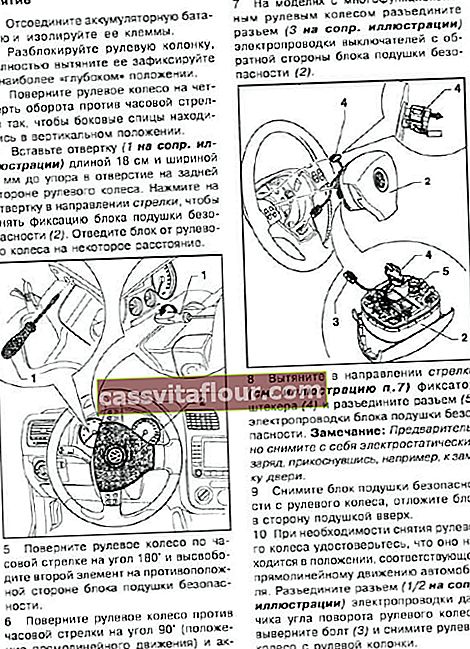 Pokyny pro demontáž modulu airbagu a výměnu volantu Passat B6